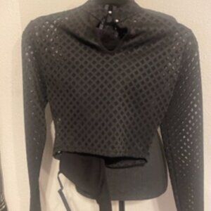 Mock Neck Crop w/ Bralette